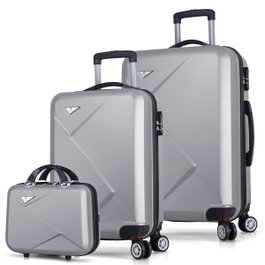 Zoozie Bags Juego de Maletas de 3 Piezas Gris